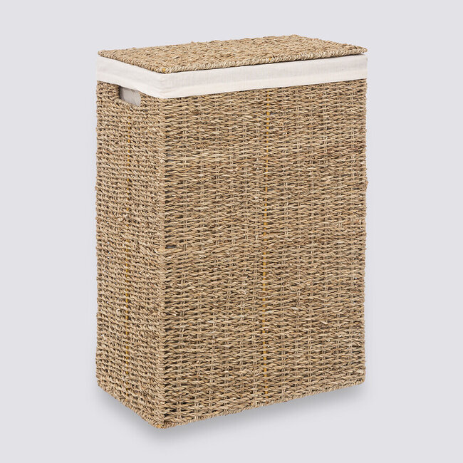 Naturel zeegras wasmand van 40 liter